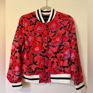 Patterned Bomber Jacket